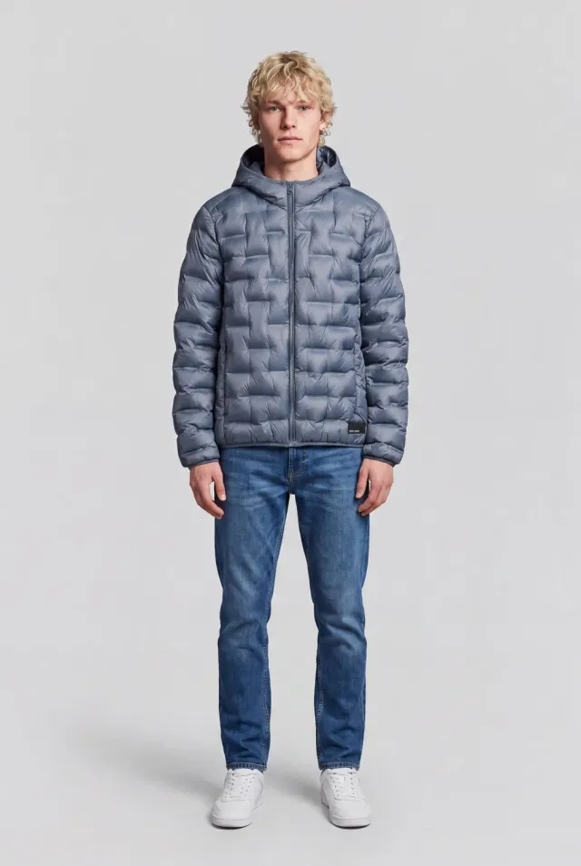 Teddy Smith Blighter 2 piumino uomo grigio meteorite leggero
