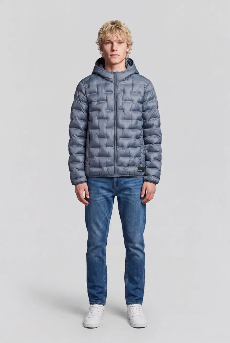 Teddy Smith Blighter 2 piumino uomo grigio meteorite leggero