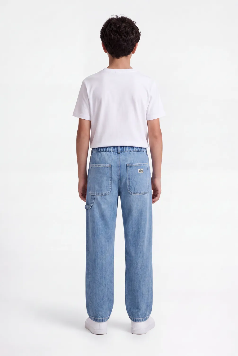 Teddy Smith P-Hunter JR Jeans Bambino Indigo Chiaro Cotone