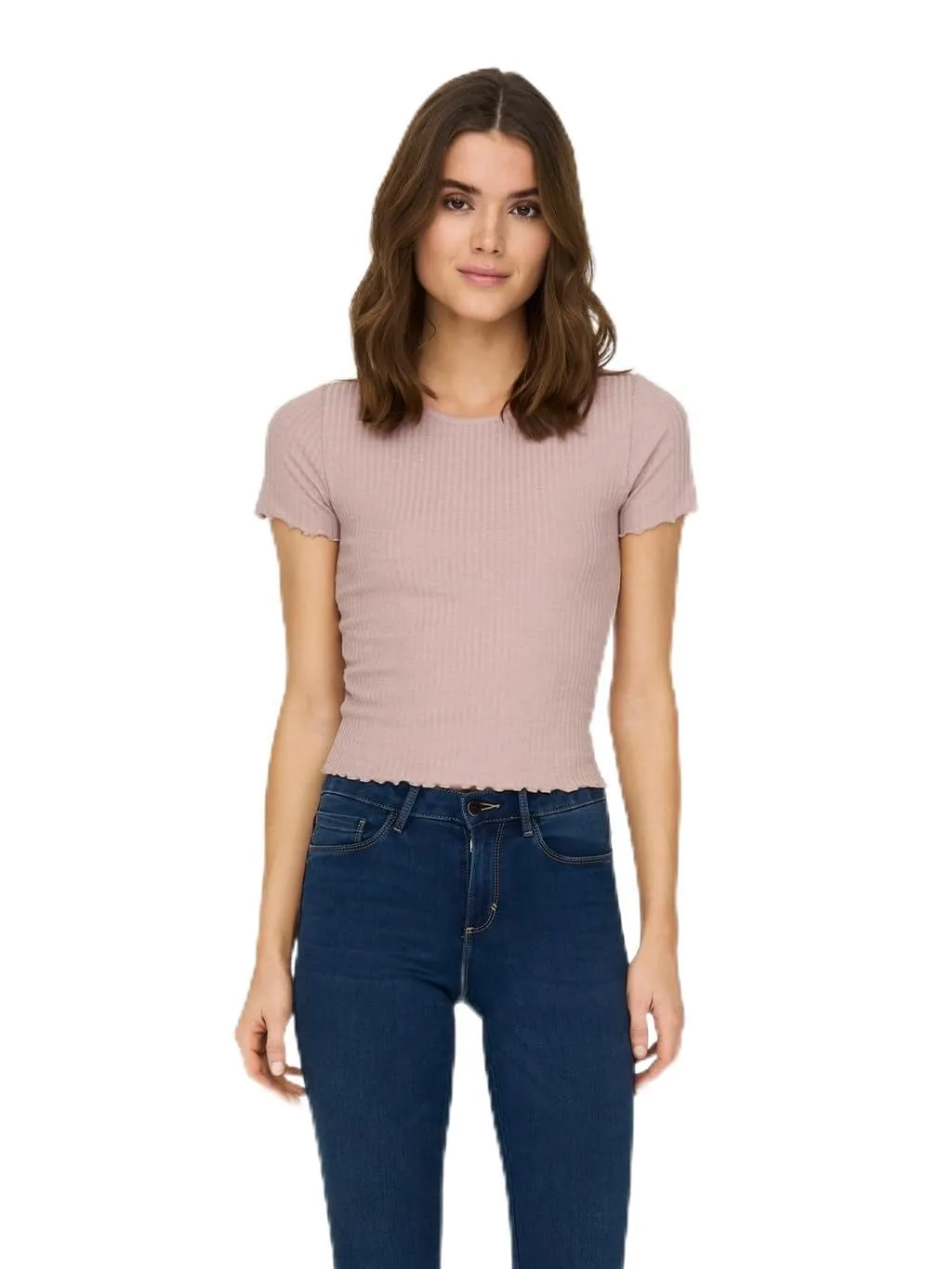 ONLY ONLEMMA maglia cropped coste taglia S