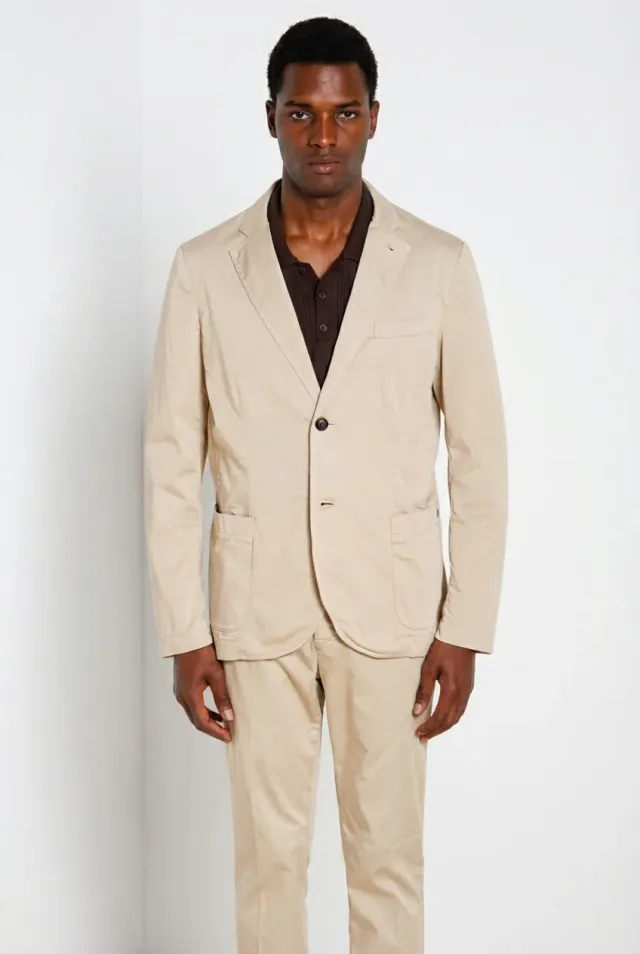Mason's Da Vinci Travel Blazer Beige Raso Tecnico