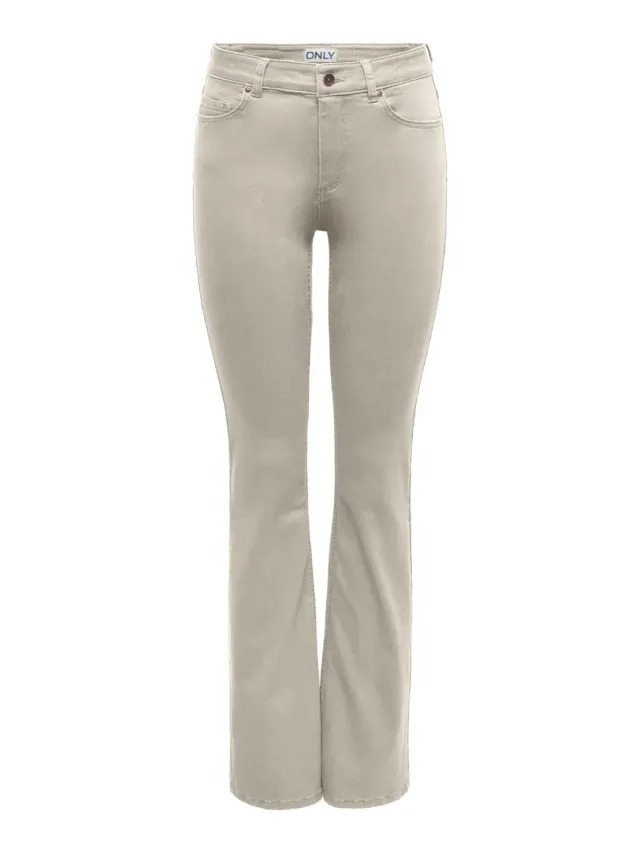 ONLY Onlblush Mid Flared pantaloni donna a zampa vita media