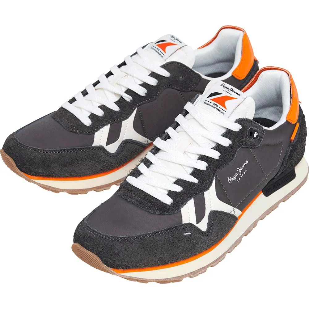 Pepe Jeans Brit Fly M sneakers uomo 7 UK nero scamosciata