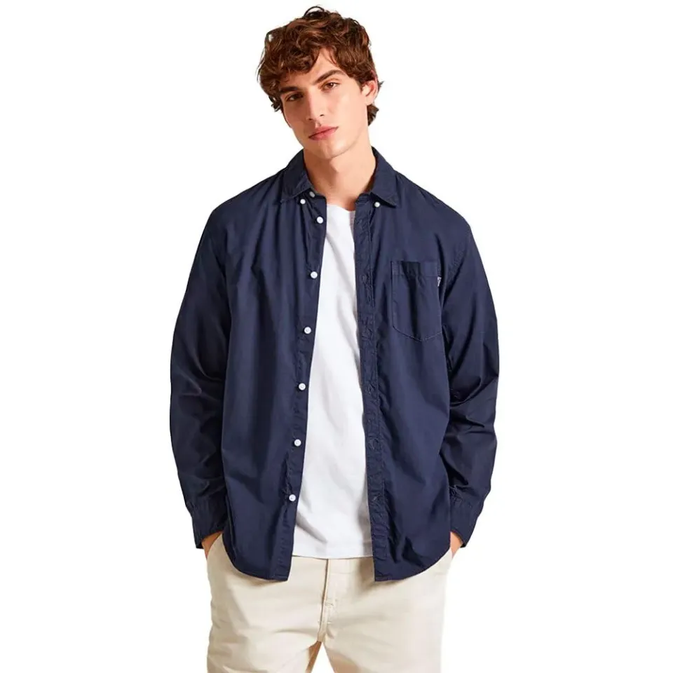 Pepe Jeans Prince Shirt camicia uomo bianca popeline regular