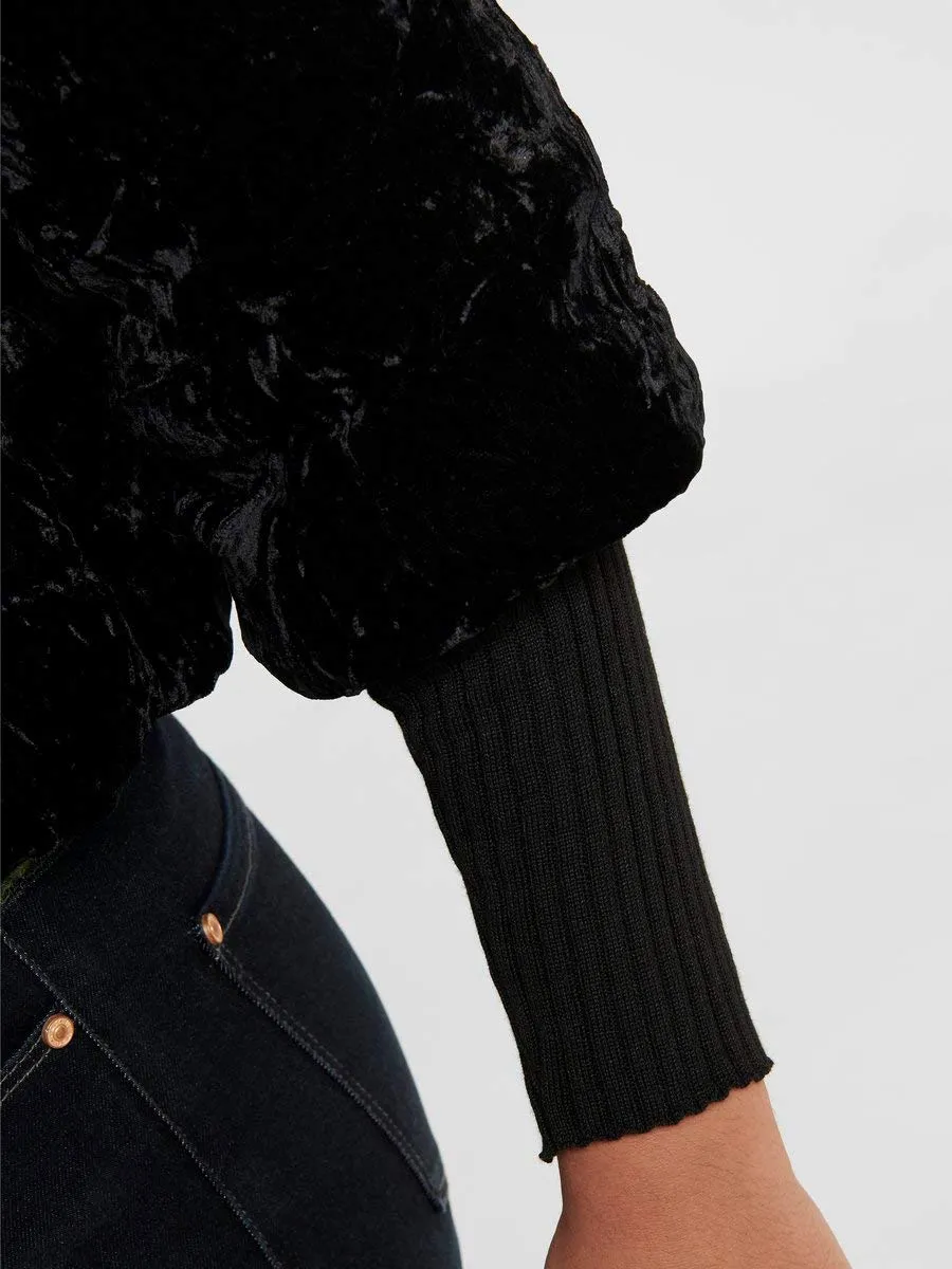 Only Onlmeg Velvet Giacca Donna Velluto Nero