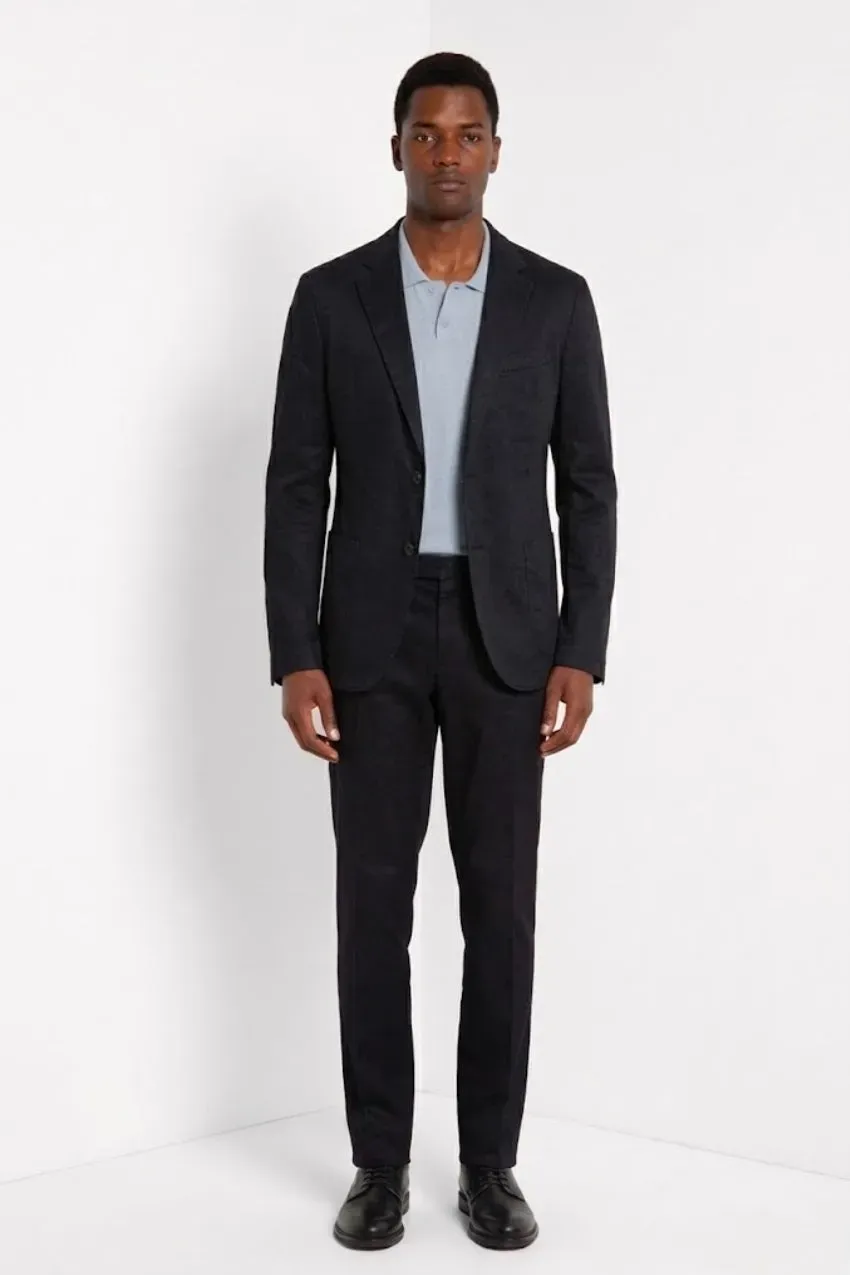 Mason's Da Vinci blazer uomo blu notte lino cotone