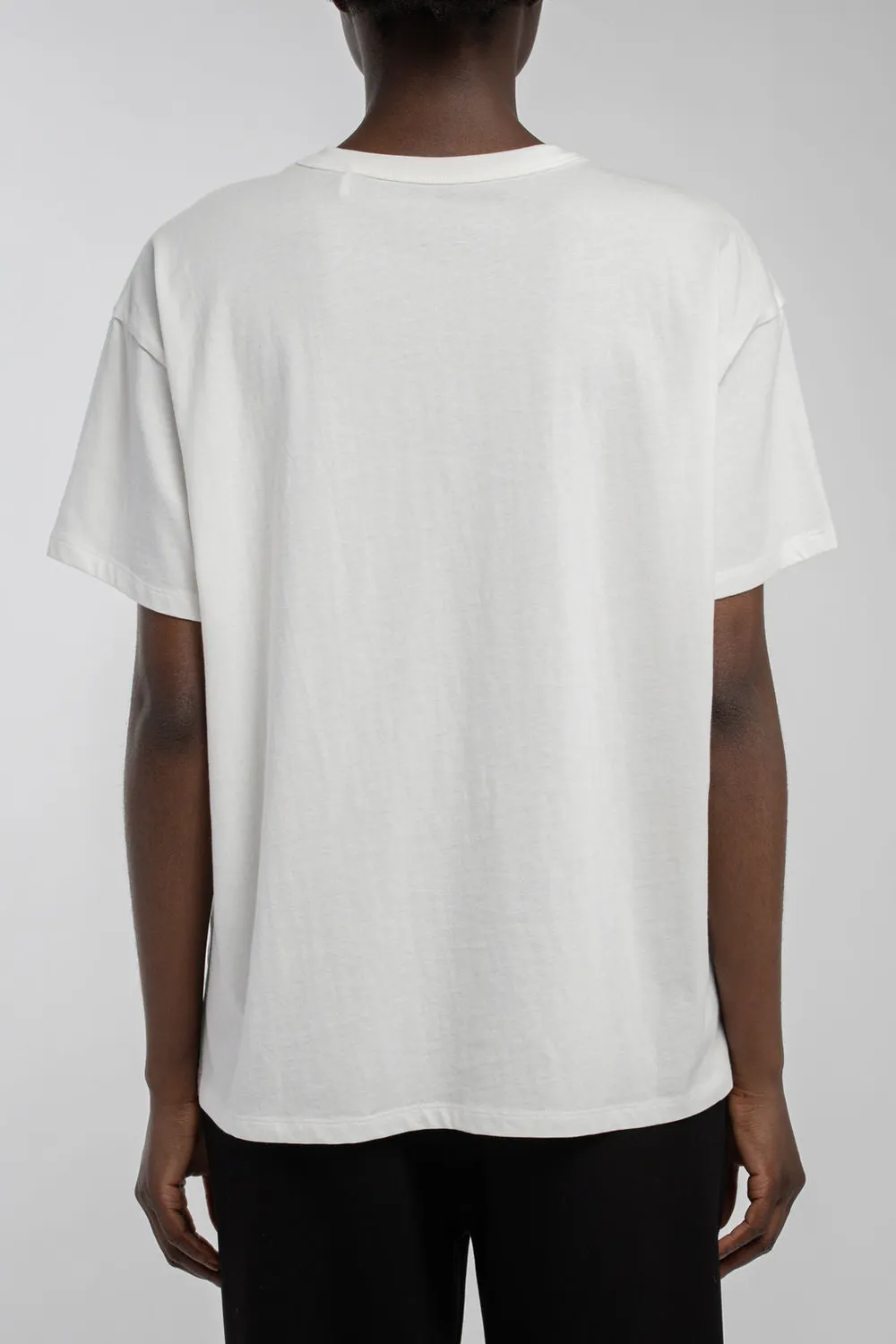 Teddy Smith T-Leya MC T-Shirt Donna Bianca Oversize 100% Cotone