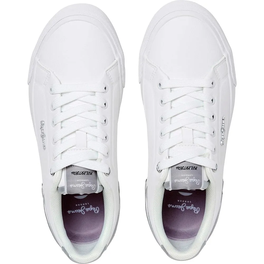 Pepe Jeans Kenton Campus sneakers donna 36 bianco
