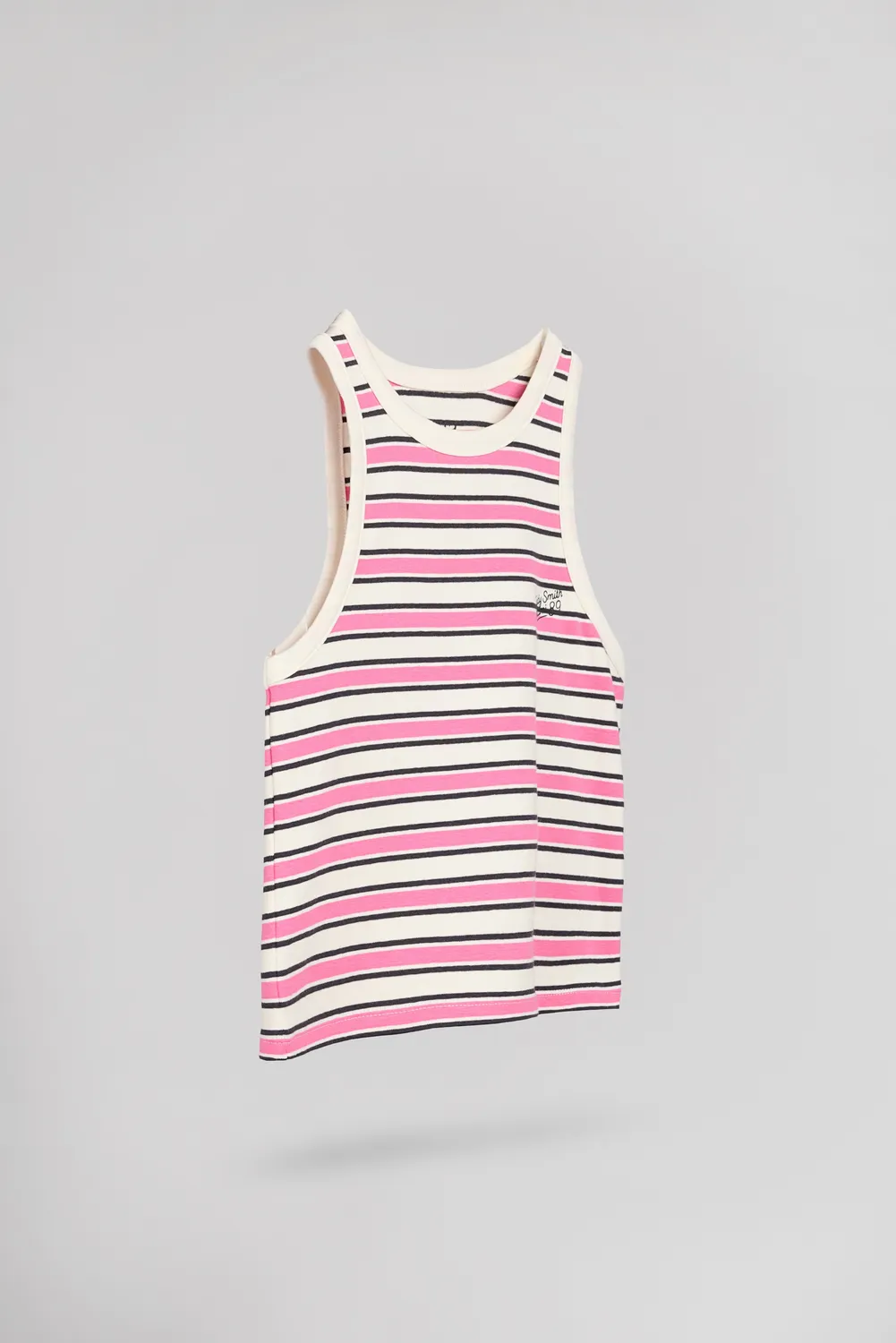 Teddy Smith D-Anna JR canotta bambina bubble pink righe