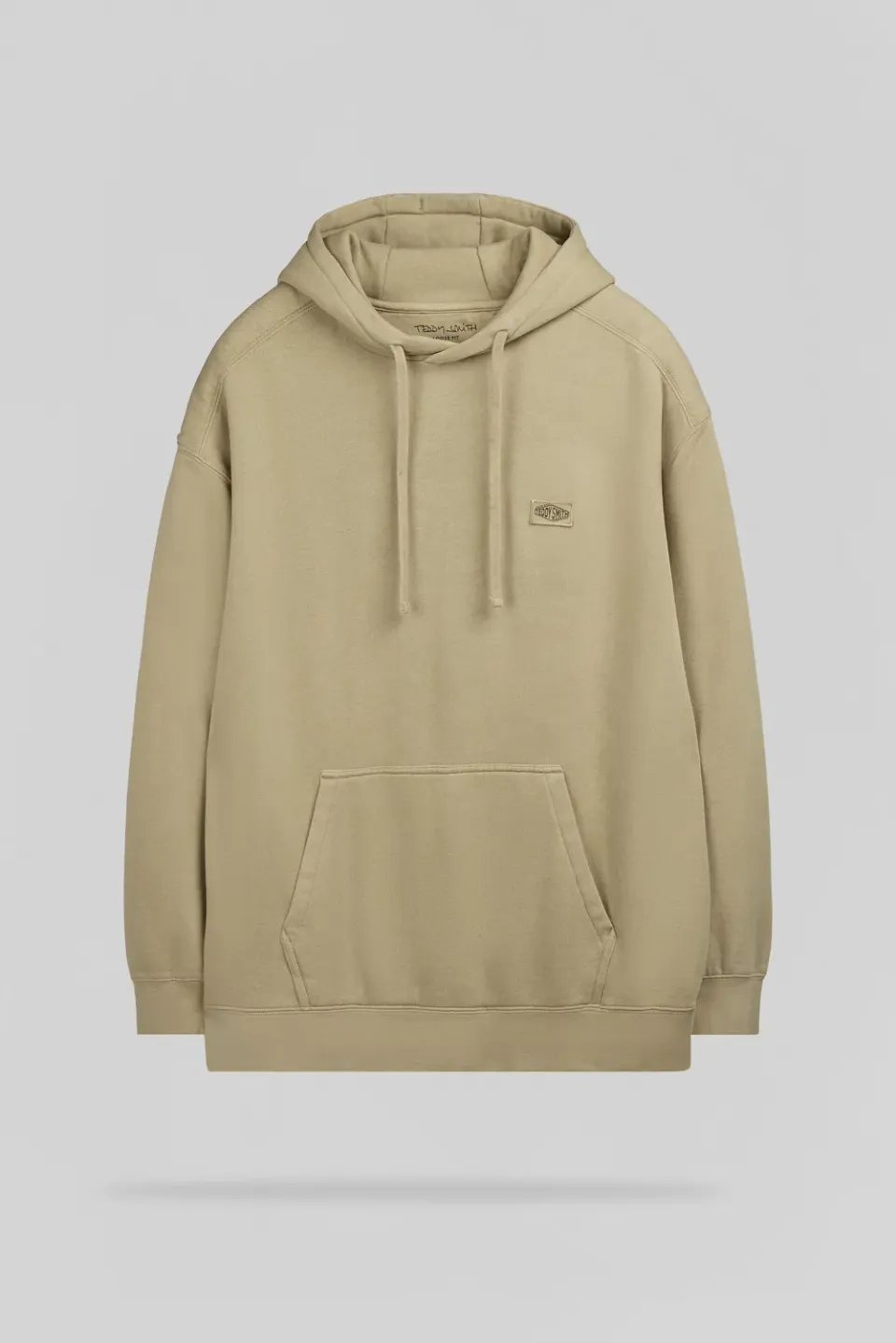 Teddy Smith S-Nateo Hoody felpa uomo wolf beige loose fit