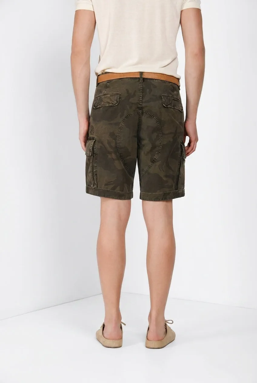 Mason's Chile M74 bermuda cargo camouflage verde
