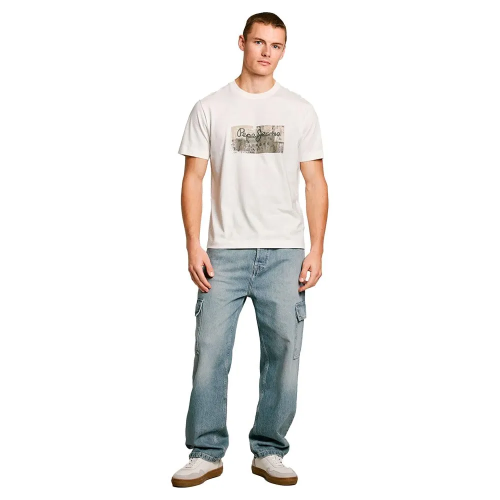 Pepe Jeans Dalter T-Shirt Uomo Bianca Taglia L in Cotone