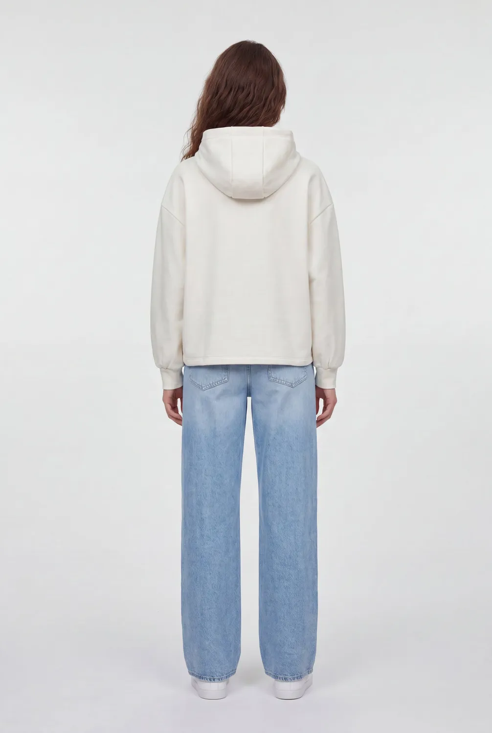 Teddy Smith Juliette Hood felpa donna middle white