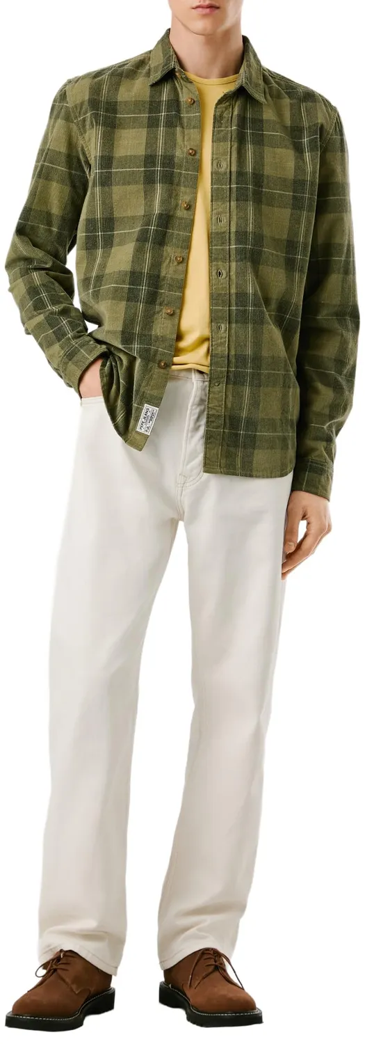 Pepe Jeans Caster Camicia Uomo Manica Lunga Taglia S