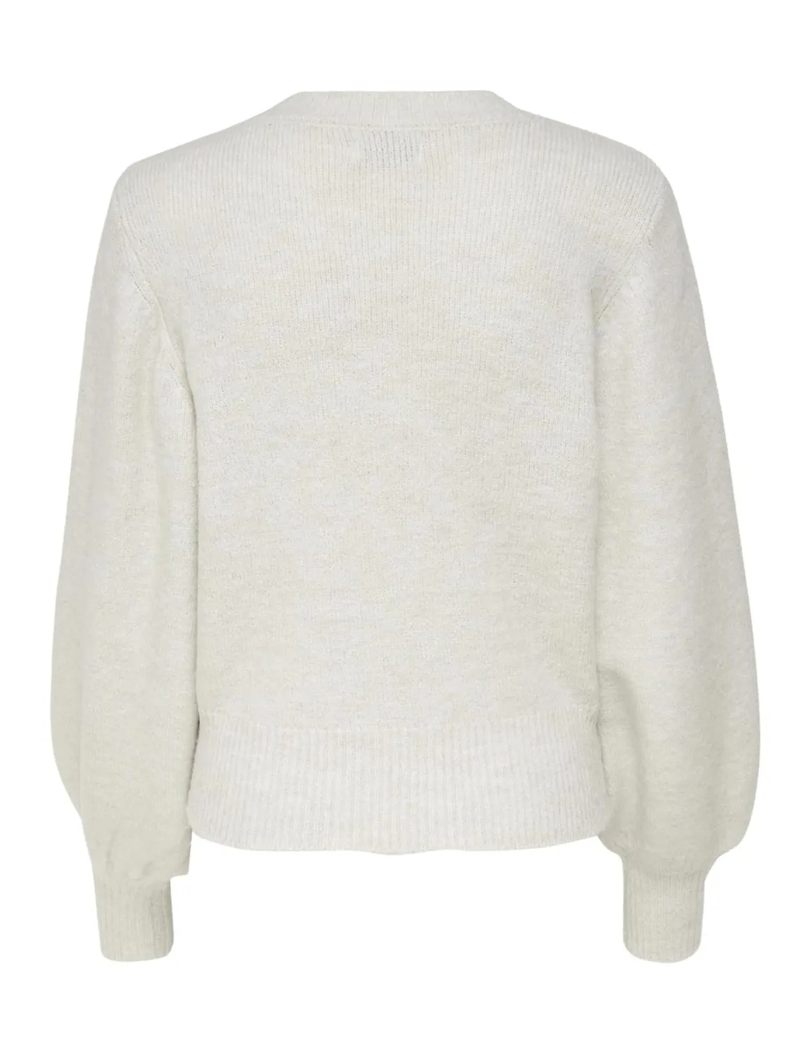 ONLY ONLELSA maglione donna in maglia mélange pietra