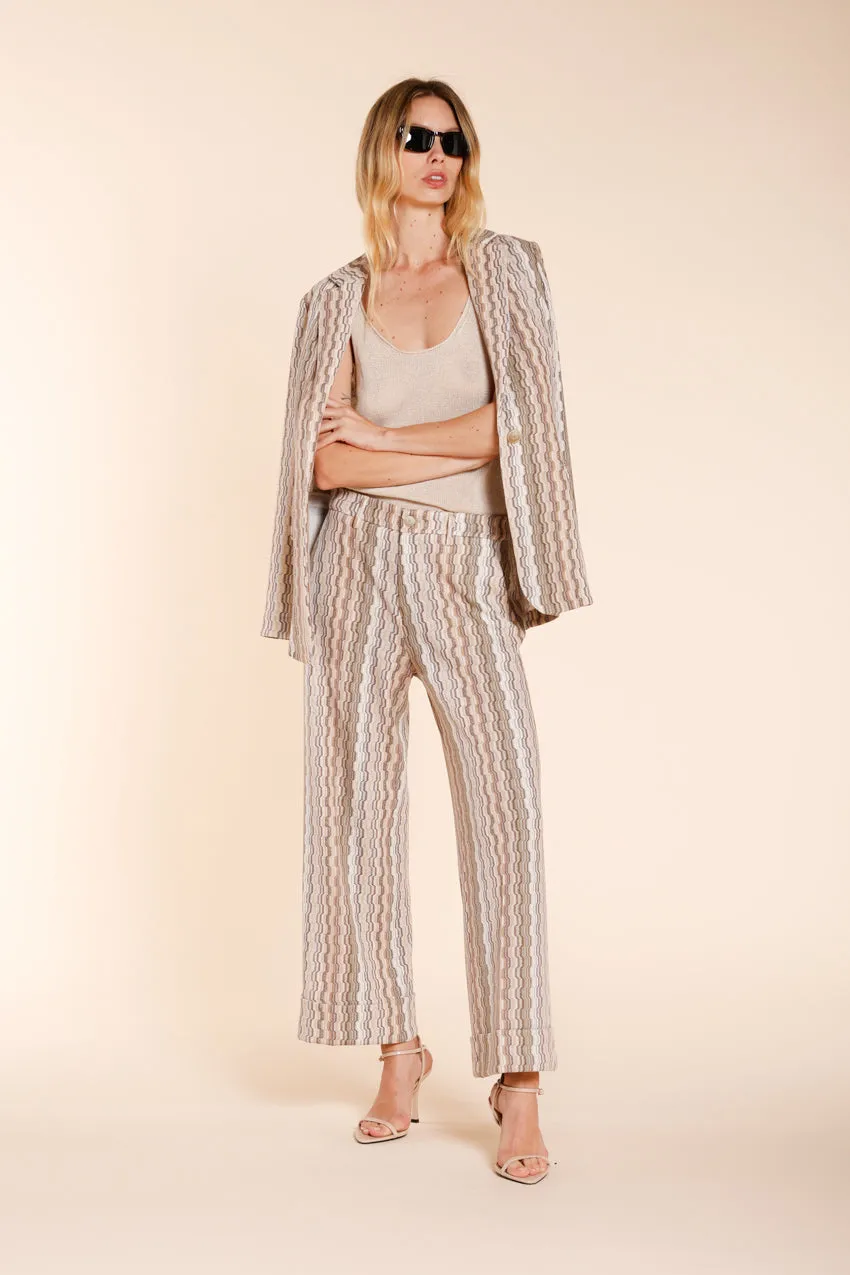 Mason's New York Studio chino donna beige righe straight