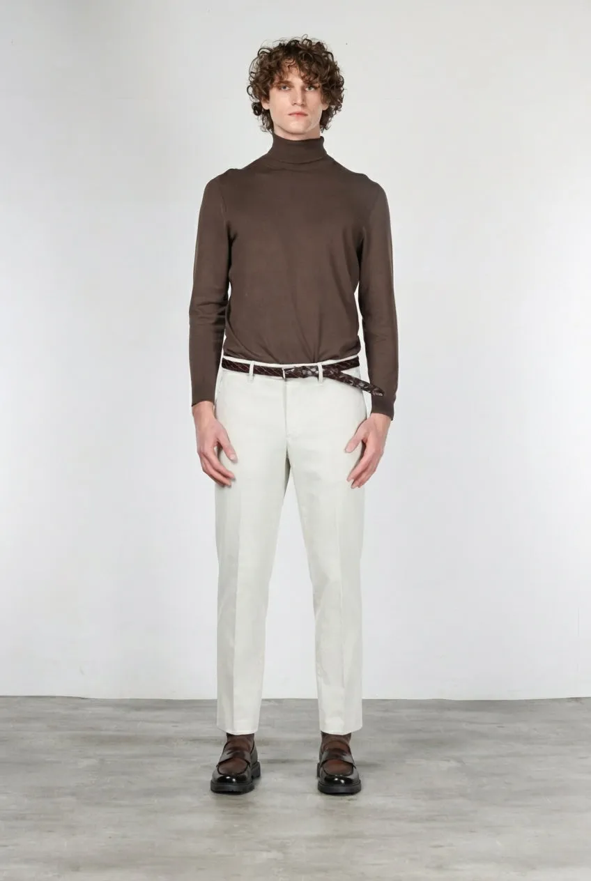 Mason’s Paris chino uomo velluto bianco