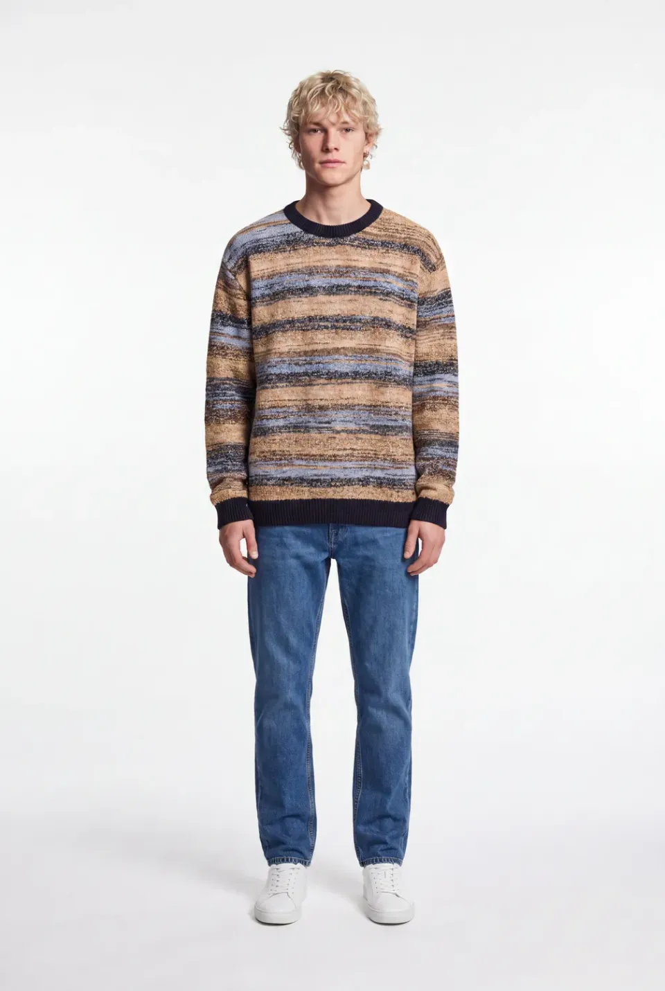 Teddy Smith P-Milo Pullover Uomo Dark Navy Jacquard