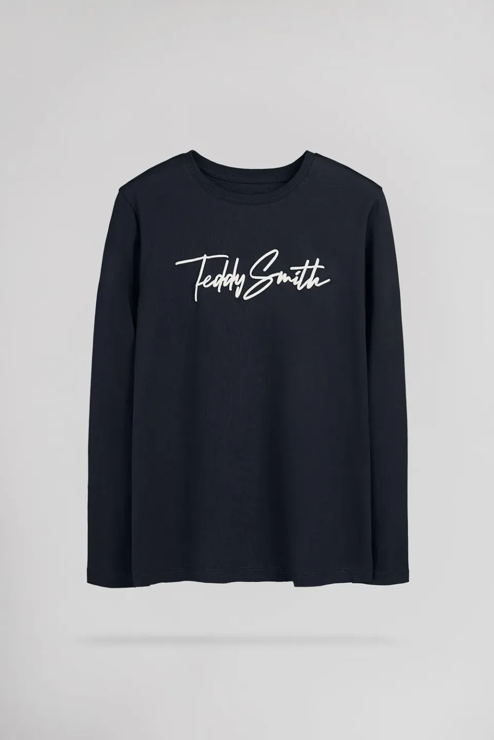 Teddy Smith T-Evan ML JR t-shirt maniche lunghe navy cotone