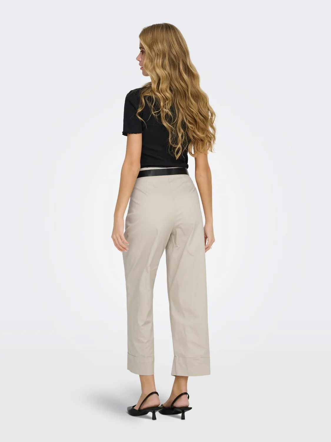 ONLY Onlrosalie HW Crop Chino Pant pantalone chino crop