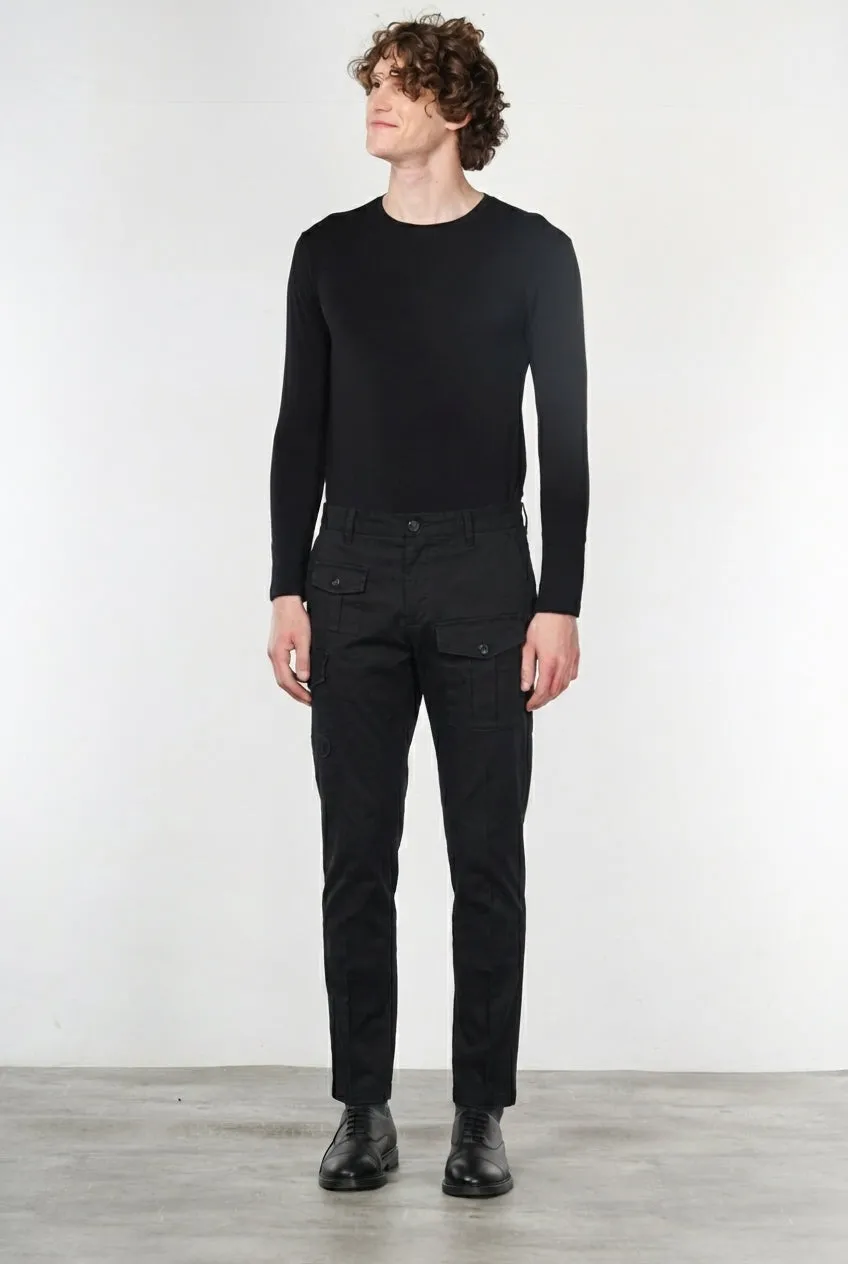 Mason's George Coolpocket cargo uomo nero carrot fit