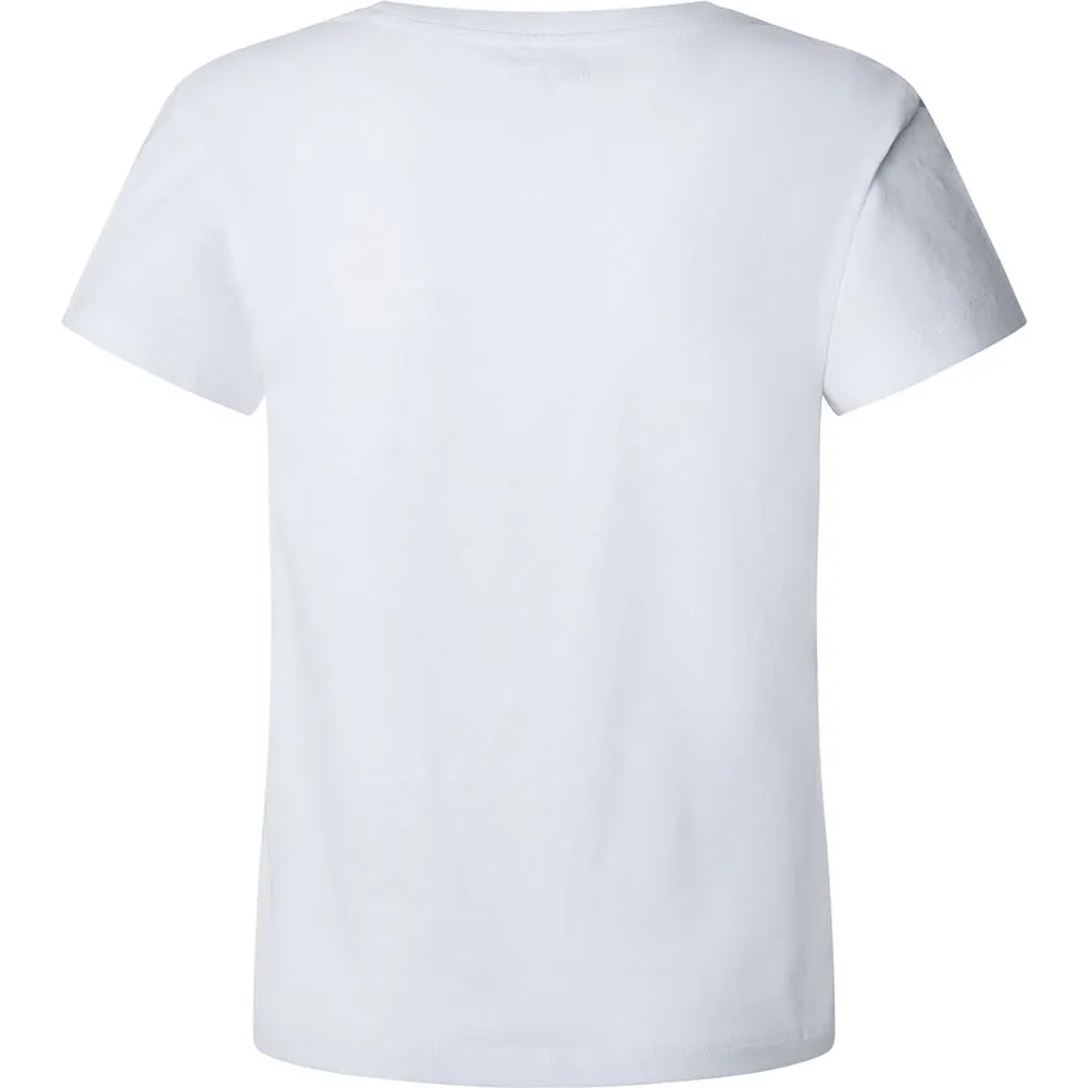 Pepe Jeans Badi T-Shirt Donna XS Bianca Paillettes