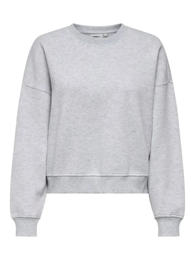 ONLY Onlbest felpa donna XS grigio melange