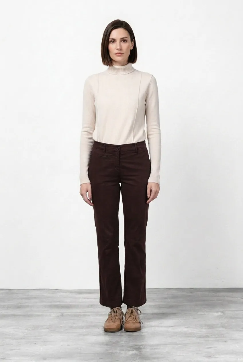 Mason's New York Trumpet pantalone donna vinaccia slim