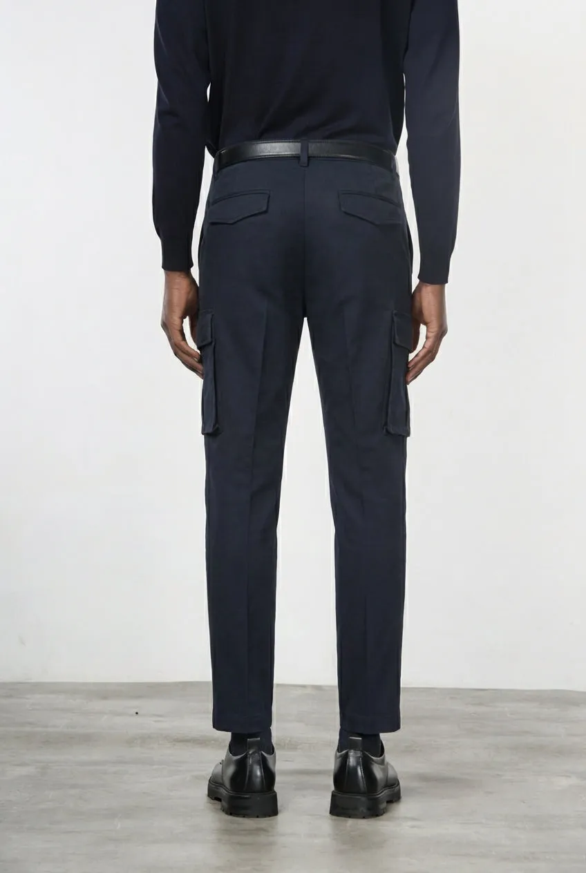 Mason's Chile pantalone cargo blu notte extra slim