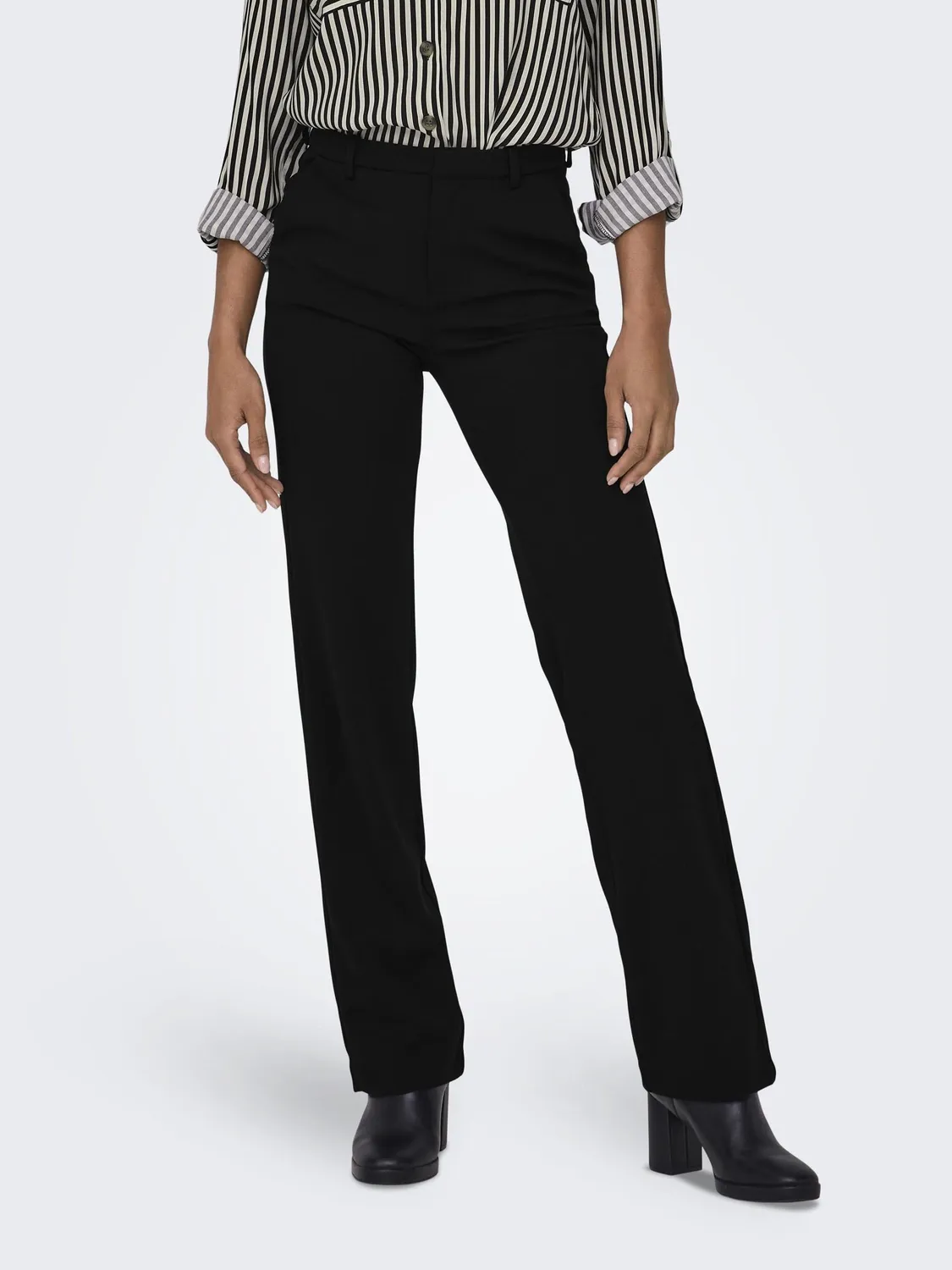 Only Onlraffy-Yo Life Mid pantaloni donna neri L dritti