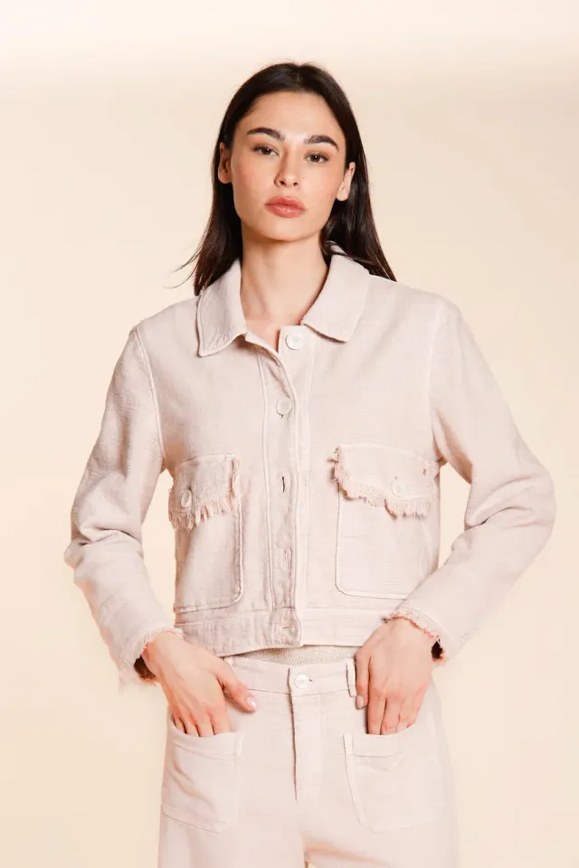 Mason's Odette giacca donna rosa stuoia cotone