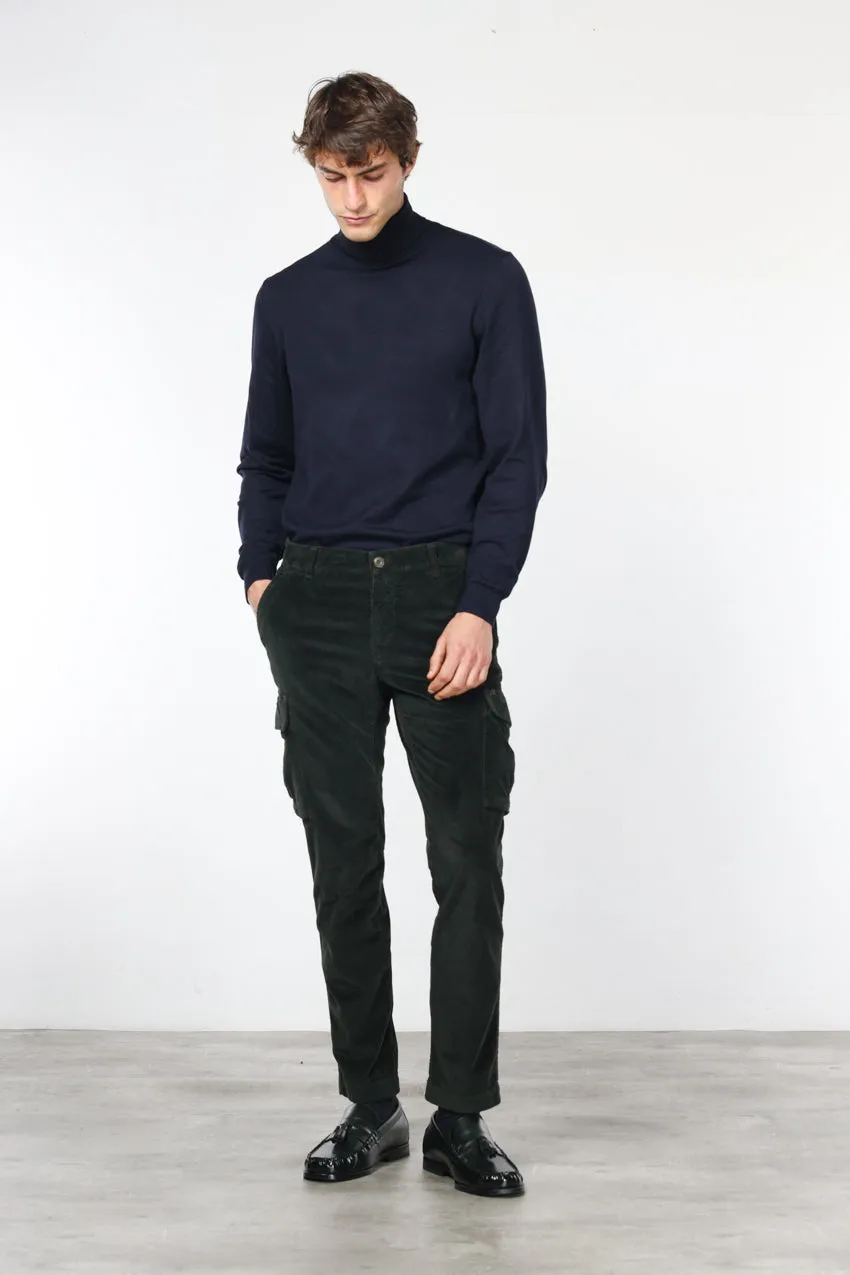Mason's Chile Cargo Velluto Uomo Verde Scuro Extra Slim