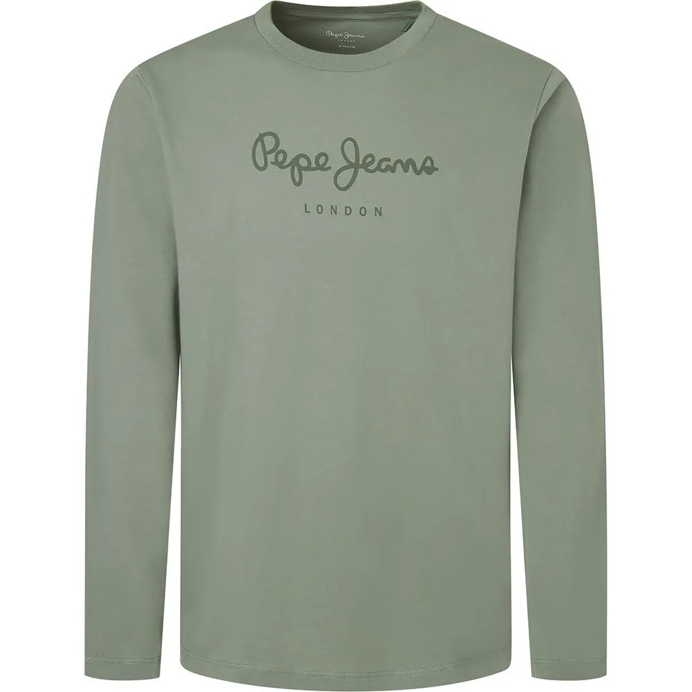 Pepe Jeans Eggo maglietta maniche lunghe uomo blu navy slim fit