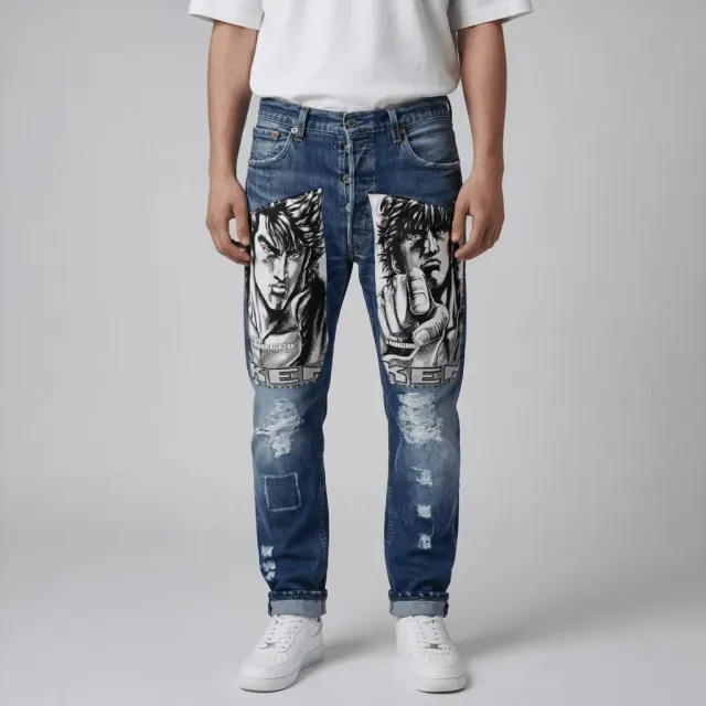 Levi's Vintage jeans personalizzato Kean guerriero