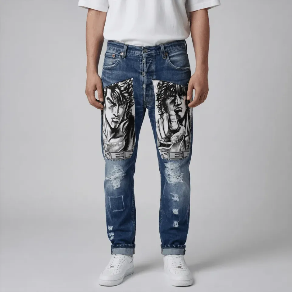 Levi's Vintage jeans personalizzato Kean guerriero