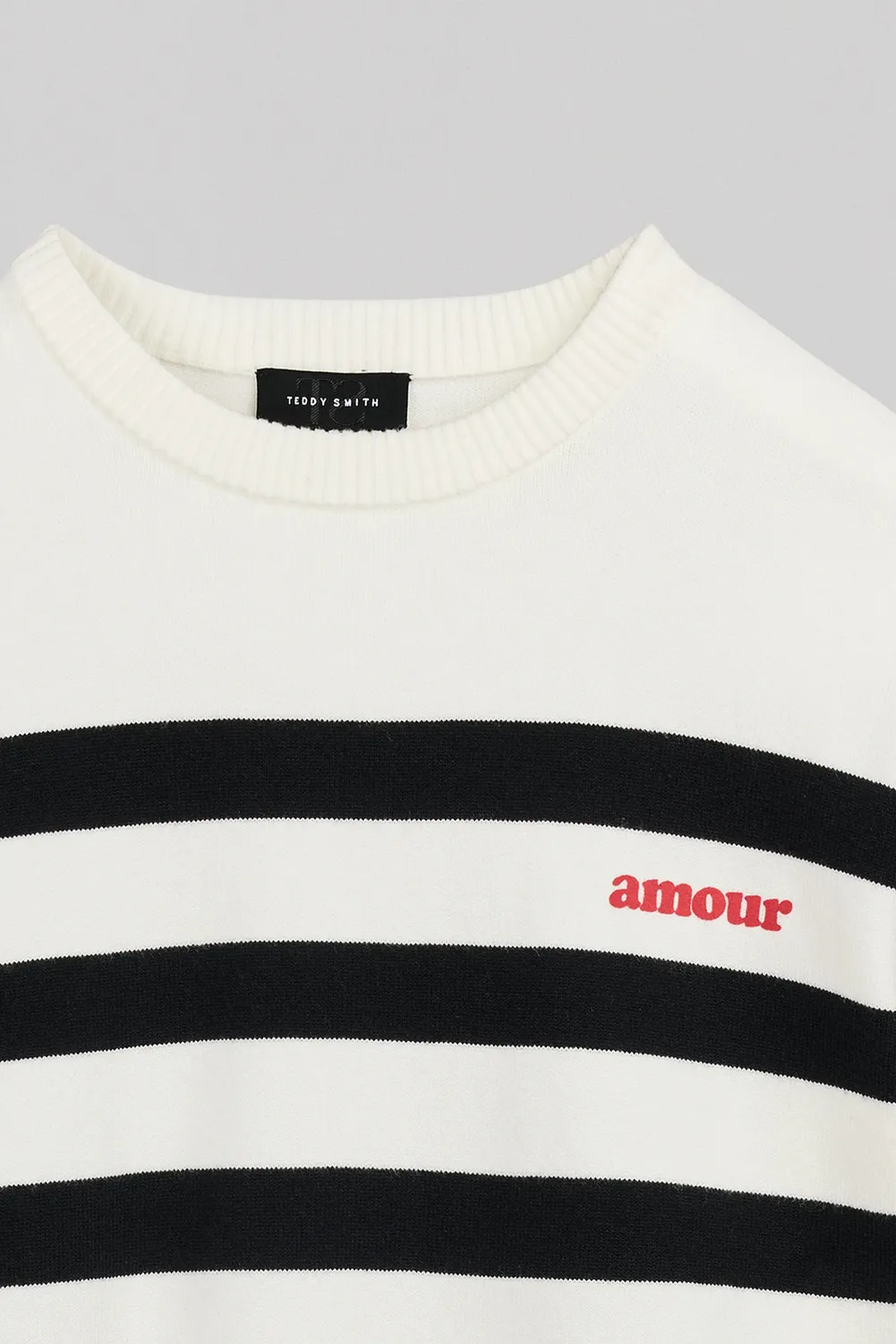 Teddy Smith P-Judith pull ragazza righe Middle White