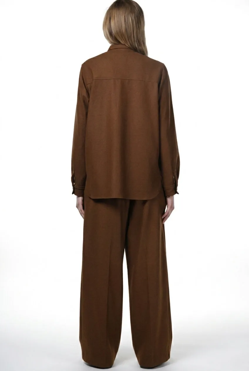 Mason's City Field giacca donna jersey marrone chiaro invernale