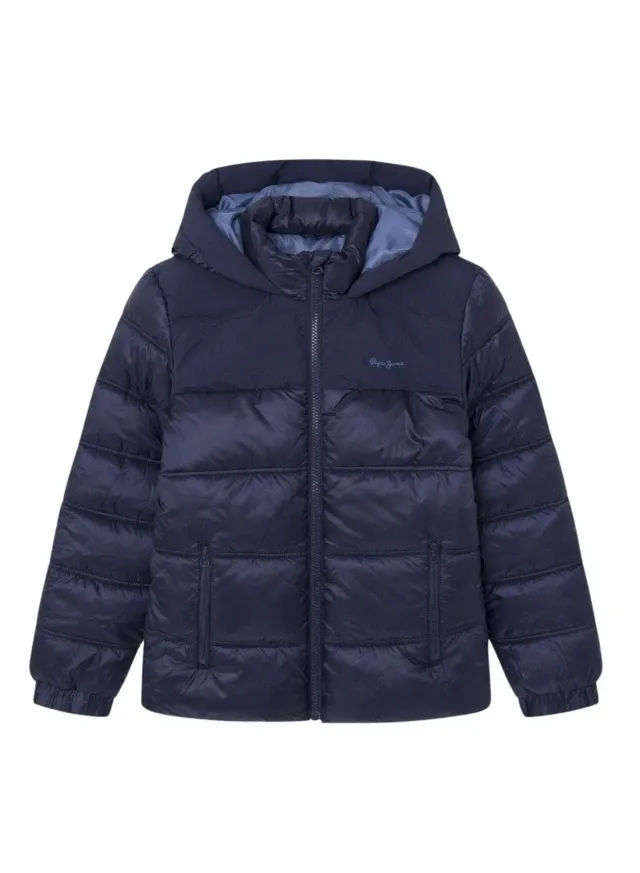 Pepe Jeans Odonis Piumino Bambino 10 Anni con Cappuccio