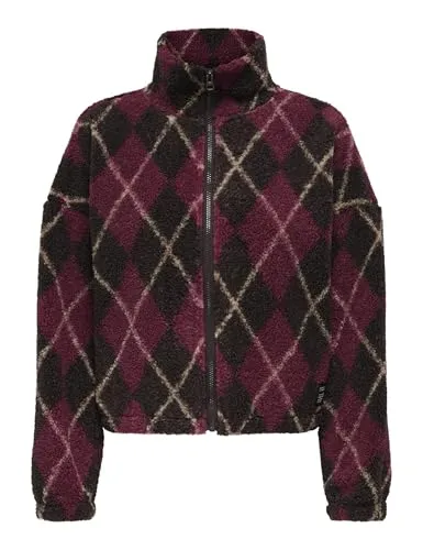ONLY ONLLine Life L/S Zip Teddy Swt Felpa S