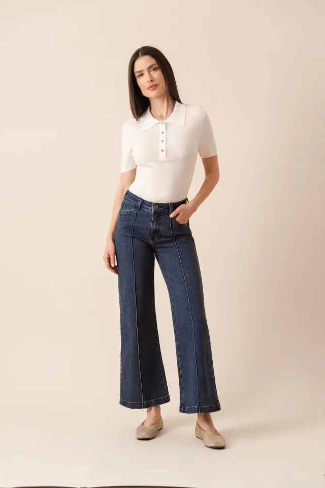 Oraije Faustinette jeans flare blu scuro