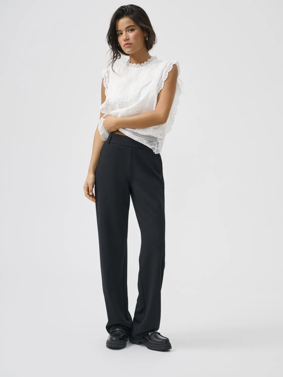 ONLY ONLPOPTRASH Life Pantaloni Neri straight L 32