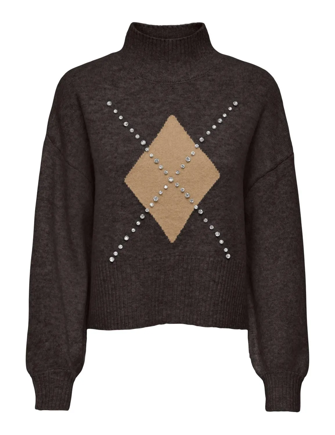 ONLY Onlwakefield Pullover Donna S Grigio Girocollo