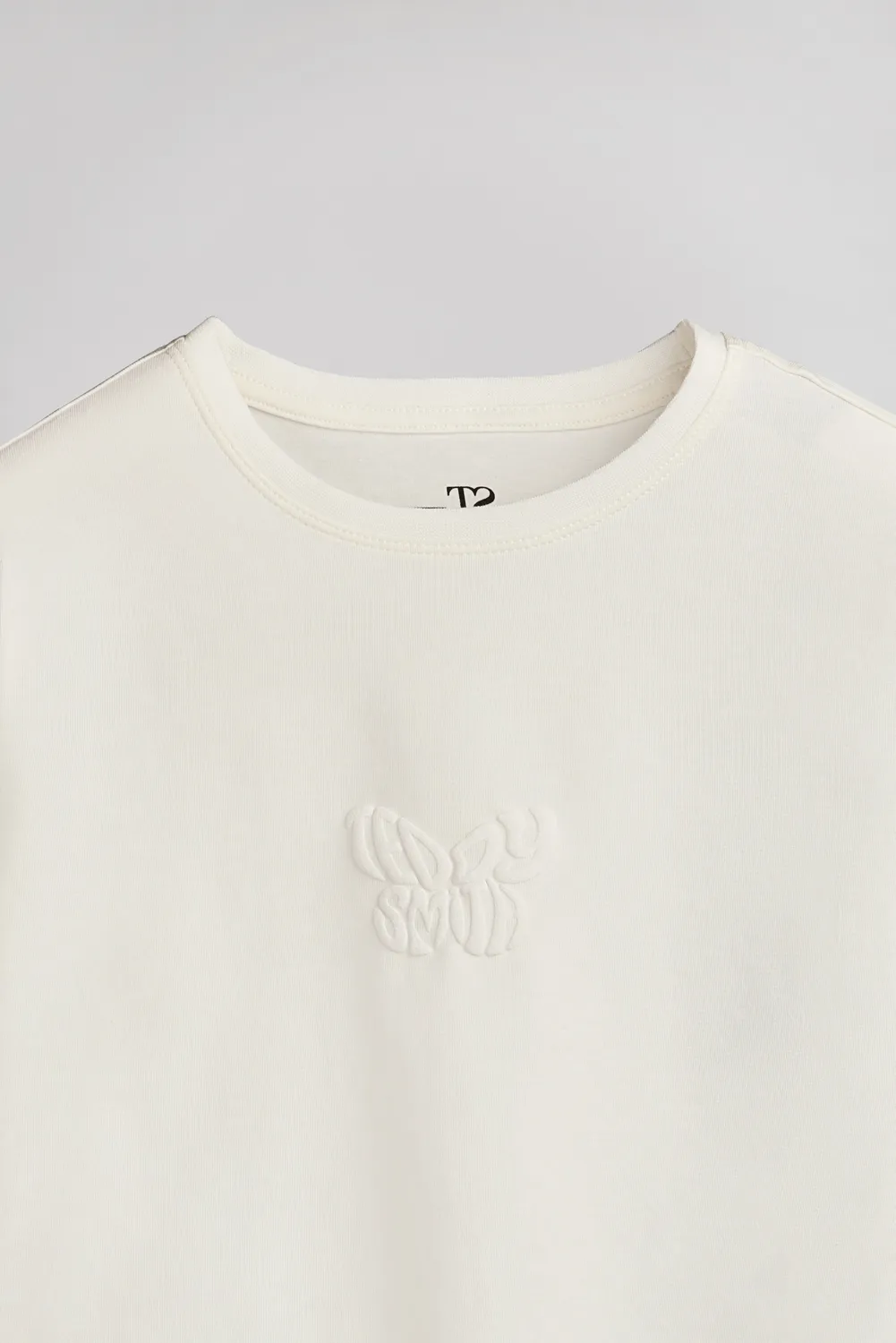 Teddy Smith T-Ody Mc Jr Maglietta Bianca Bambina Elastic