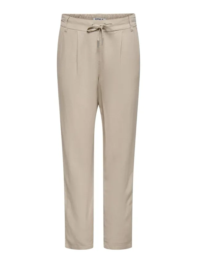 ONLY ONLGOA-POPTRASH Pantaloni Lino Comfort Coulisse
