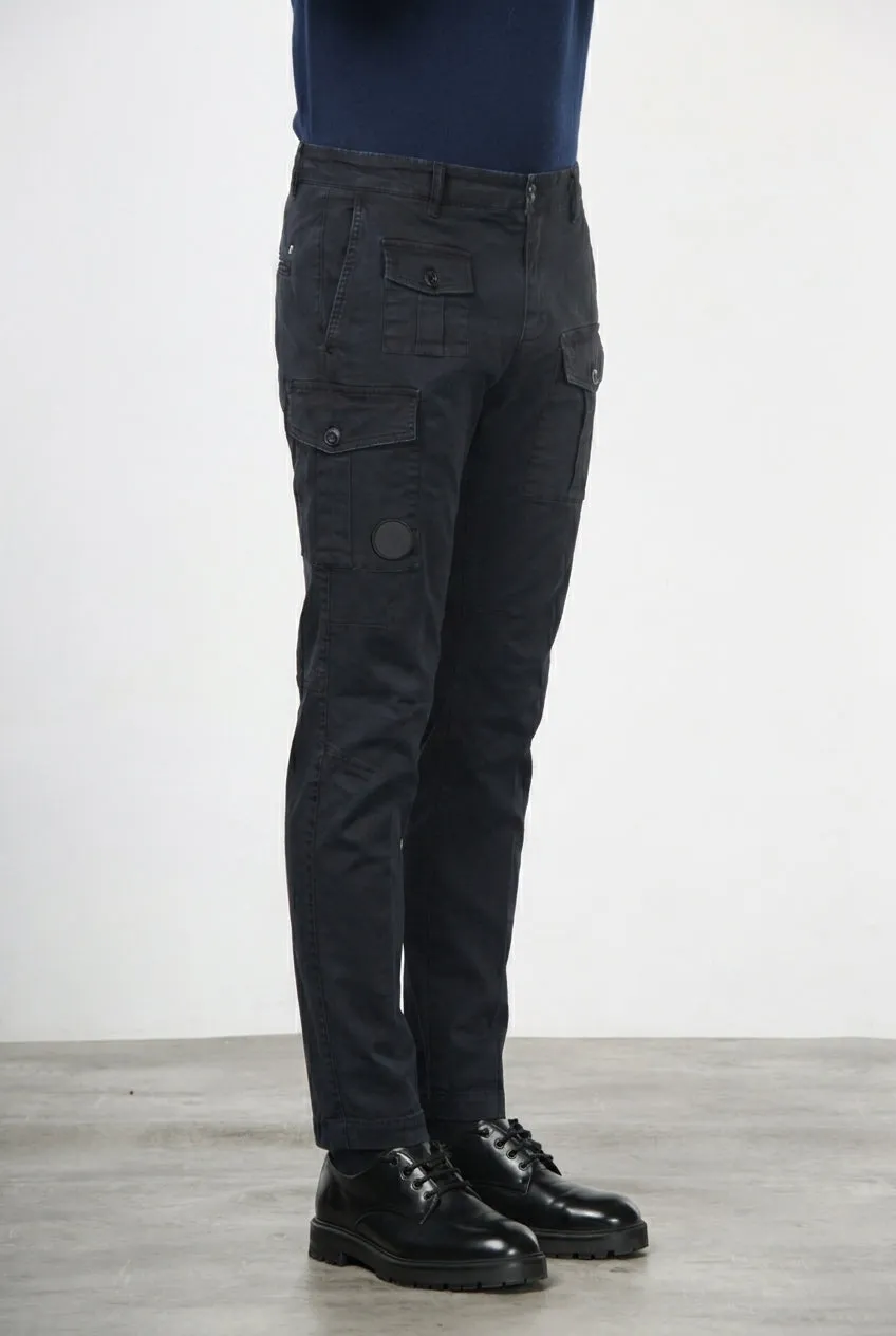 Mason's George Coolpocket cargo uomo blu notte carrot