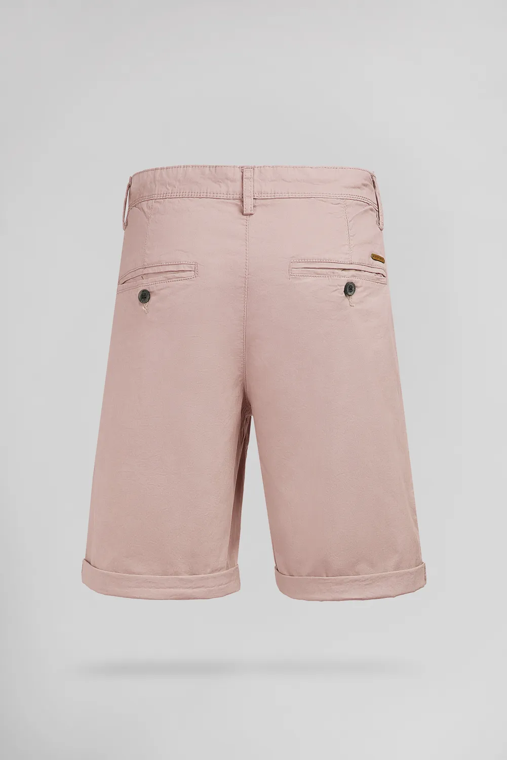 Teddy Smith Chino bermuda rosa pastel cotone elasticizzato