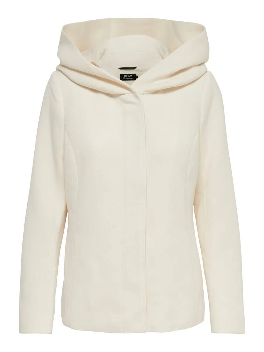 Only Sedona giacca corta donna XS verde melange cappuccio