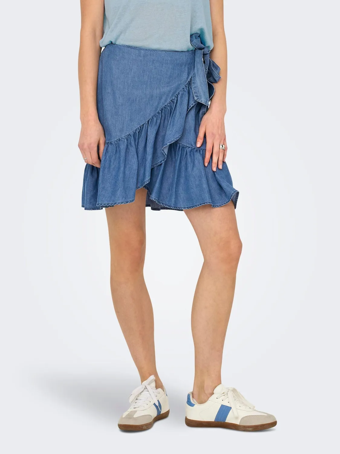 ONLY Onlbea Sofia Wrap gonna denim taglia L