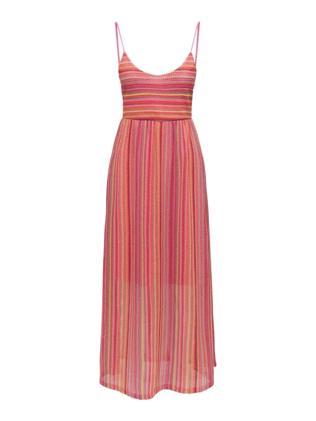 ONLY ONLSANDY vestito lungo lampone Raspberry