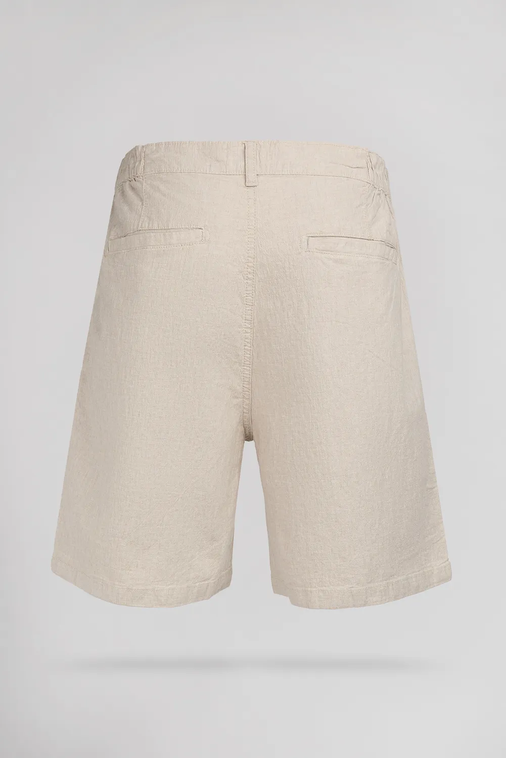 Teddy Smith S-Linen Chino Short Beige Lino Uomo